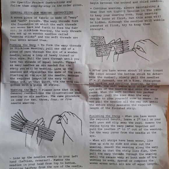 Vintage Artcraft Concepts Brownstones Stickloom Pillow Kit 14"x14" NISP 80s - Picture 3 of 4